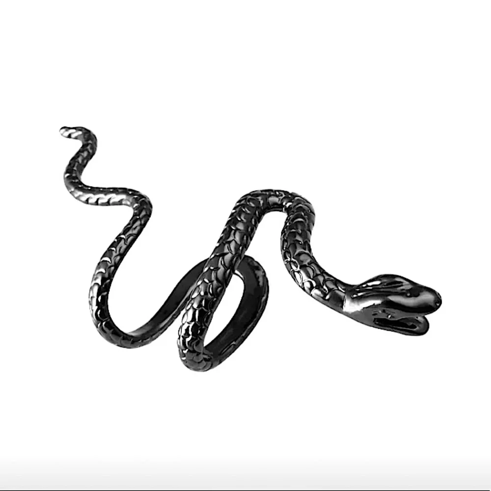 🔵𝟲𝟱%𝗢𝗙𝗙 𝗯𝘂𝗻𝗱𝗹𝗲𝘀 𝟯+🔵 NEW Gun Color Snake Ear Cuff Earring - Picture 6 of 11